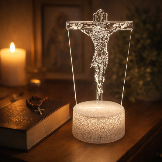Lampe Chrétienne LED – Le Cadeau Symbolique Qui Touche le Cœur